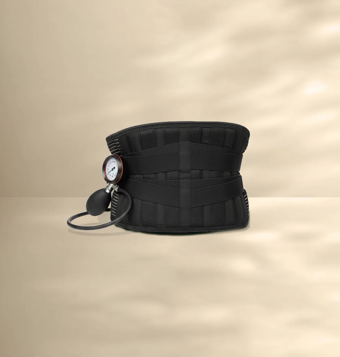 Balance Alligator satiety belt with hand pump and pressure gauge